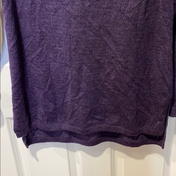 Smartwool Purple V Neck Tunic Sweater - Picture 6 of 16